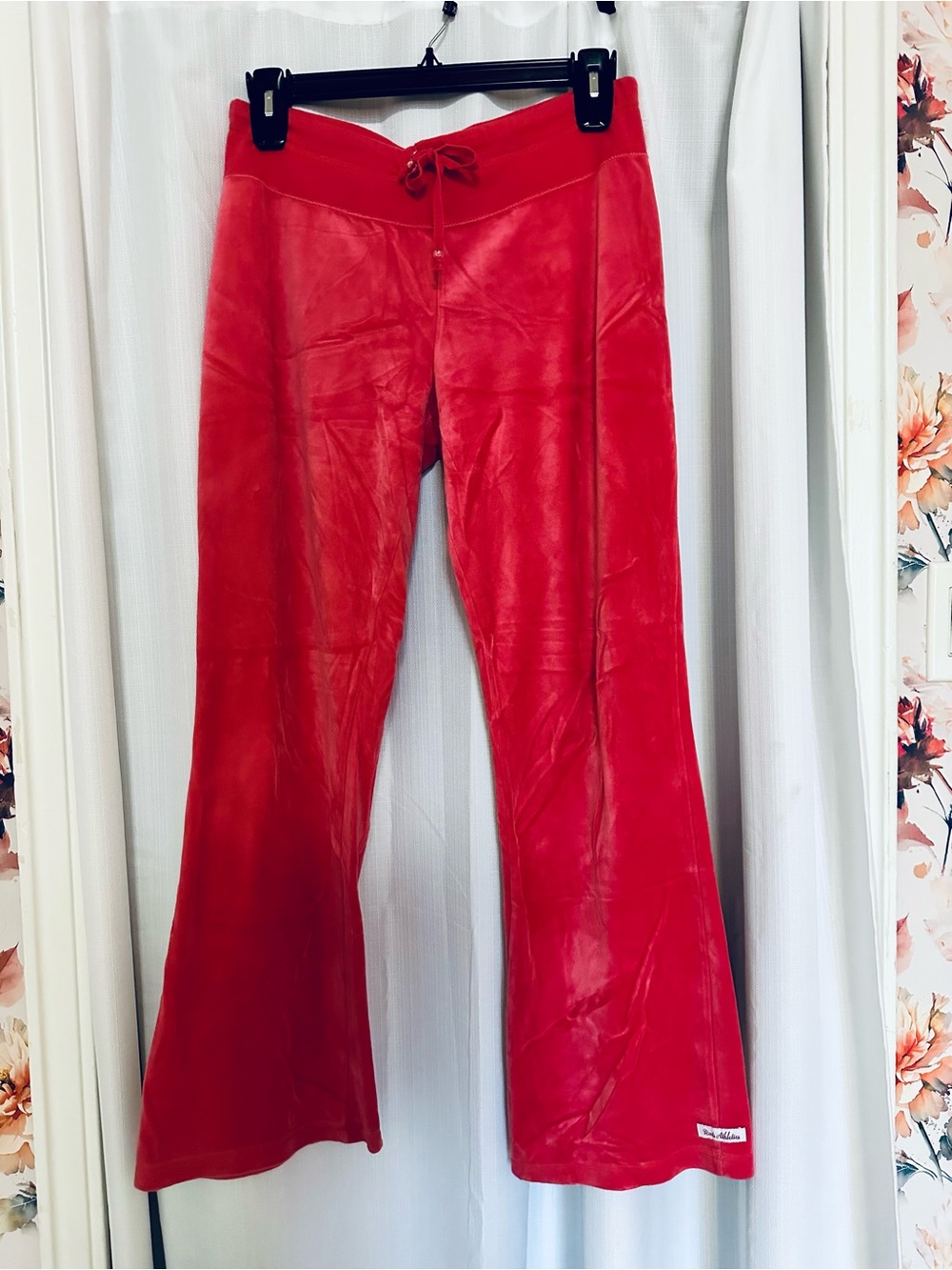 Y2K vintage pink velour roots pants